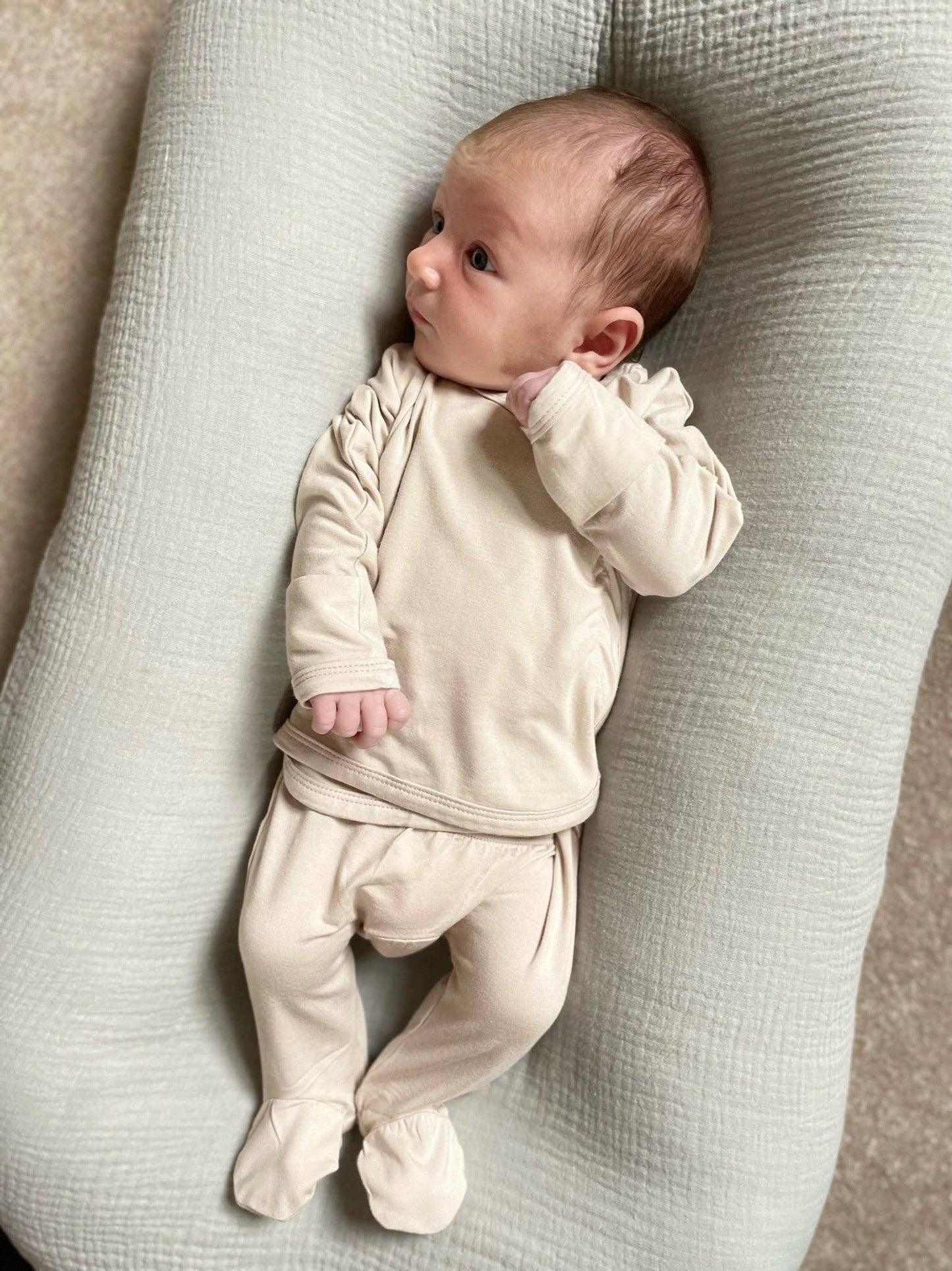 Beige Bamboo Skin To Skin Footie