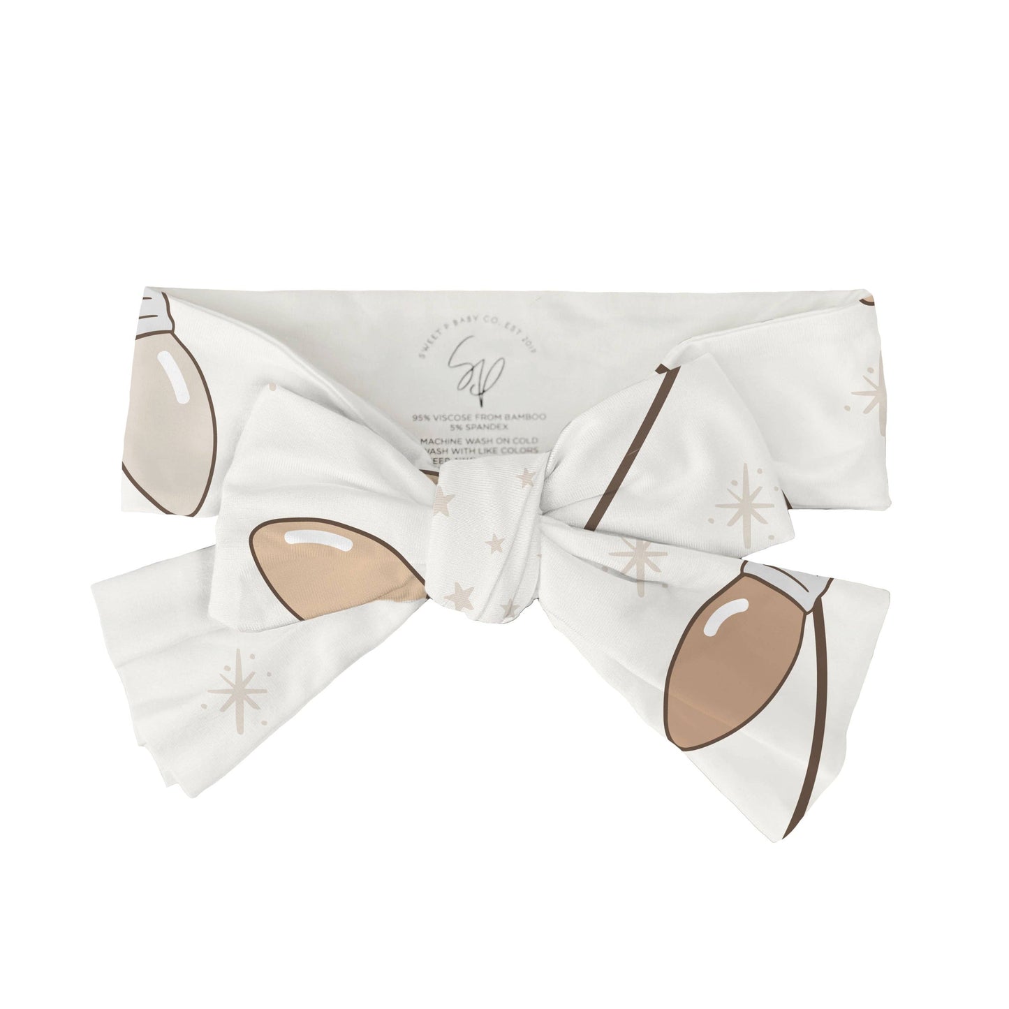 Neutral Lights Headband Bow