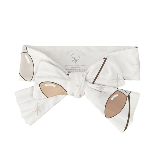 Neutral Lights Headband Bow