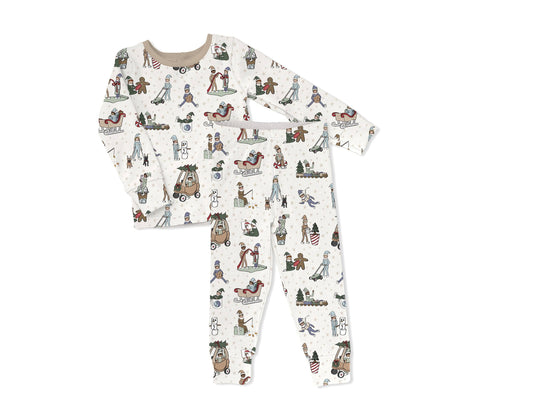 Elfie Toddler & Kids Two Piece Bamboo Pajamas