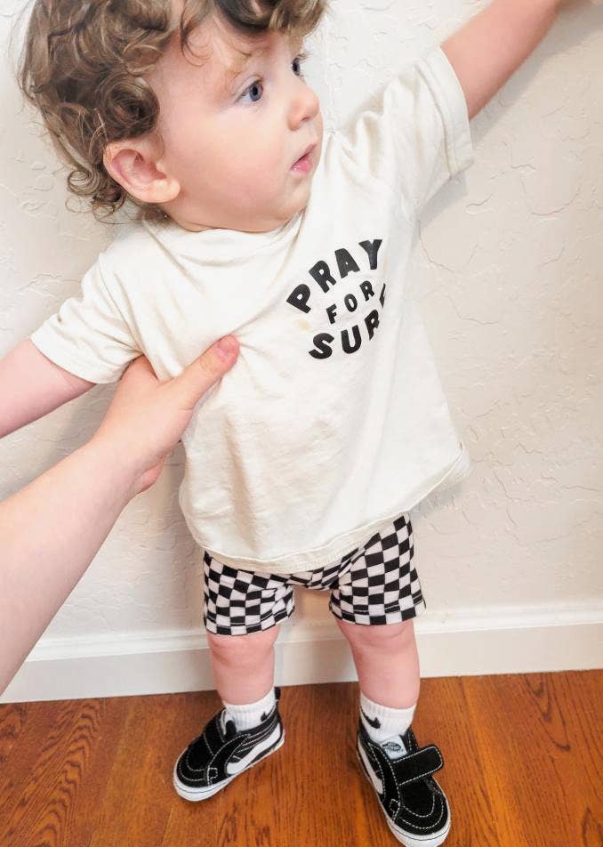 Checker Biker Shorts