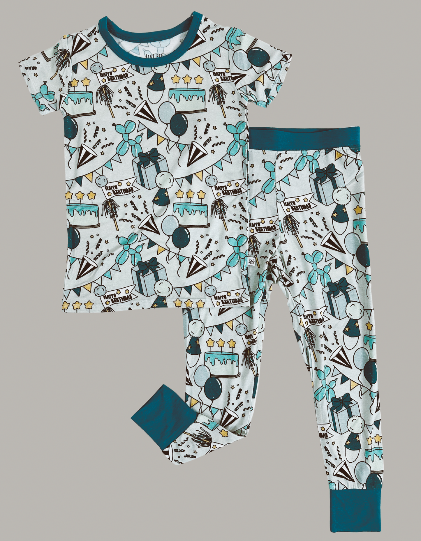 Birthday Party Time Two Piece Pajama Set