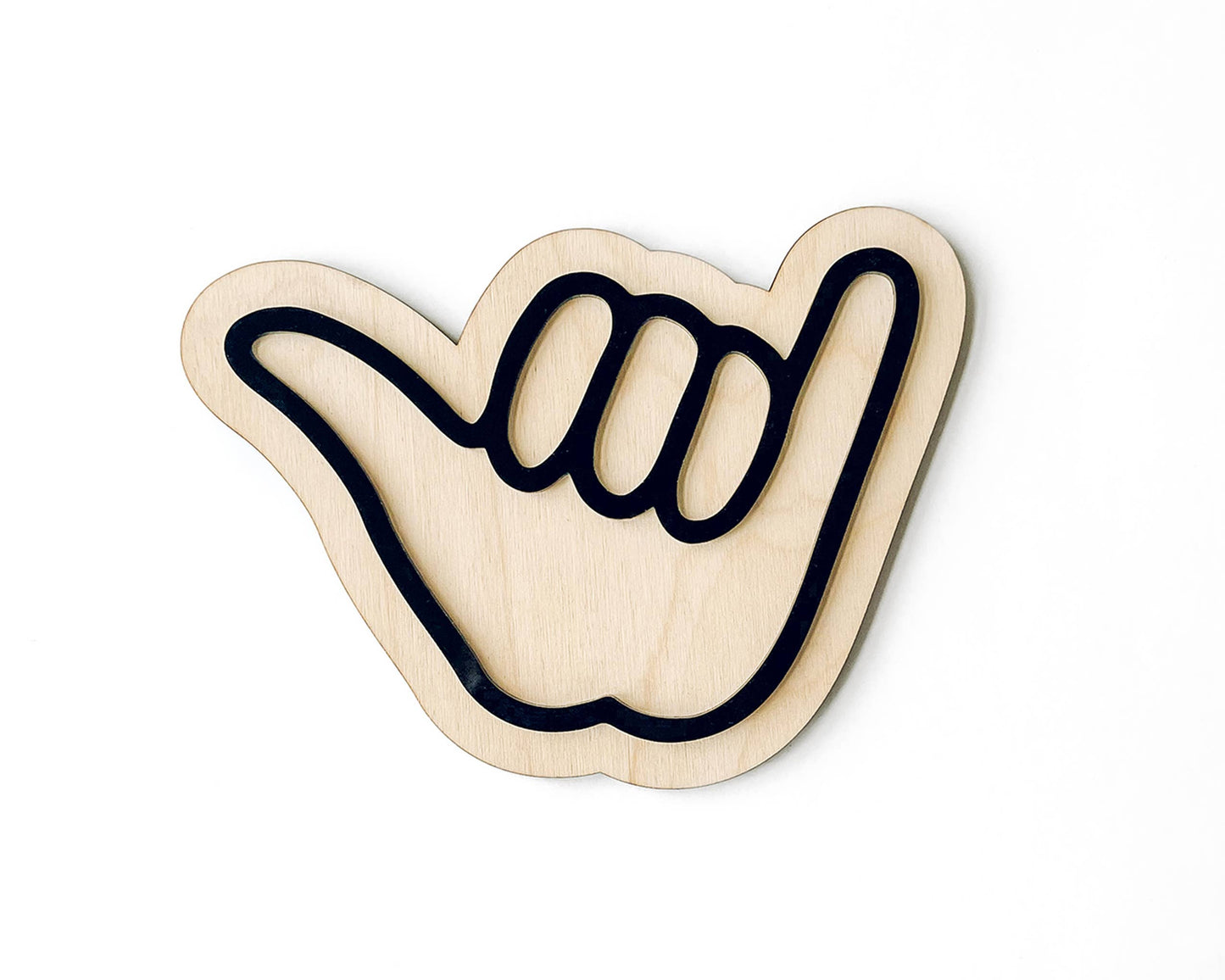 Shaka Sign, Kids Nursery Decor, Baby Wall Sign, Surfer Boho: Black