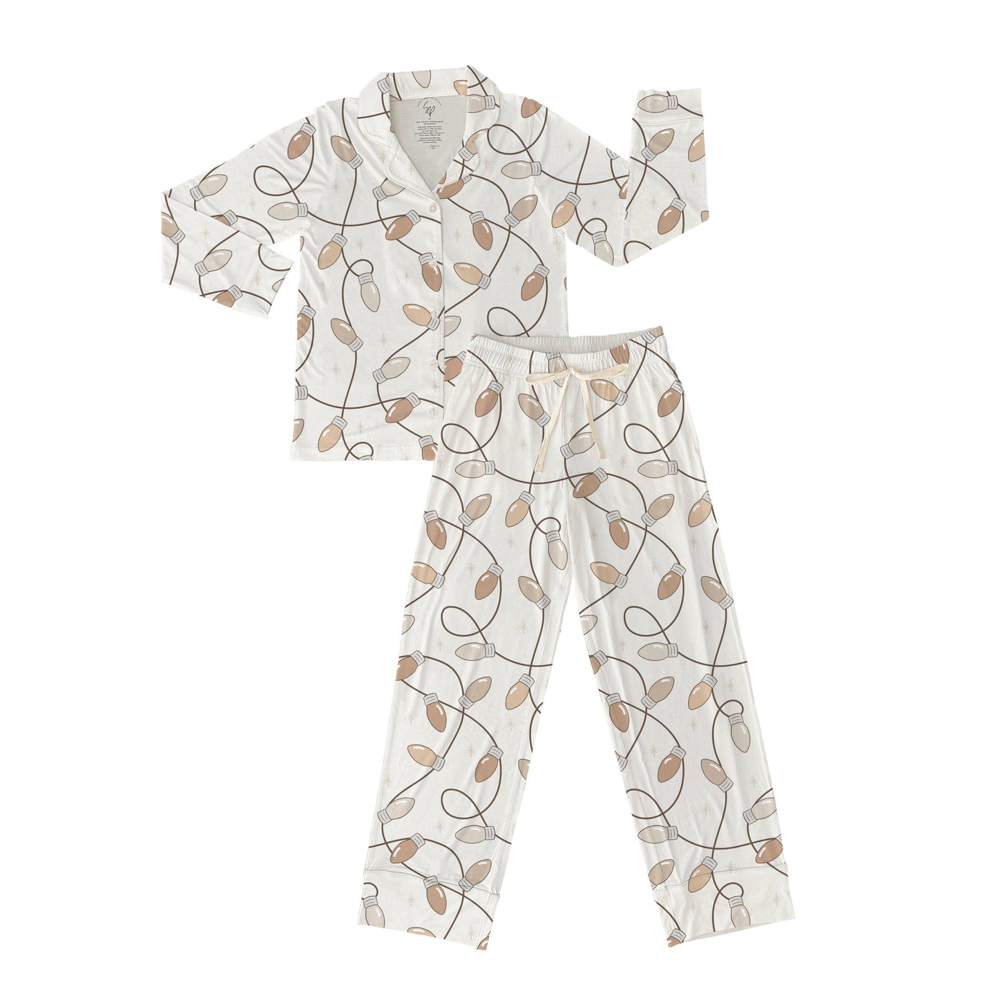 Women's Neutral Lights Bamboo Pajama Set