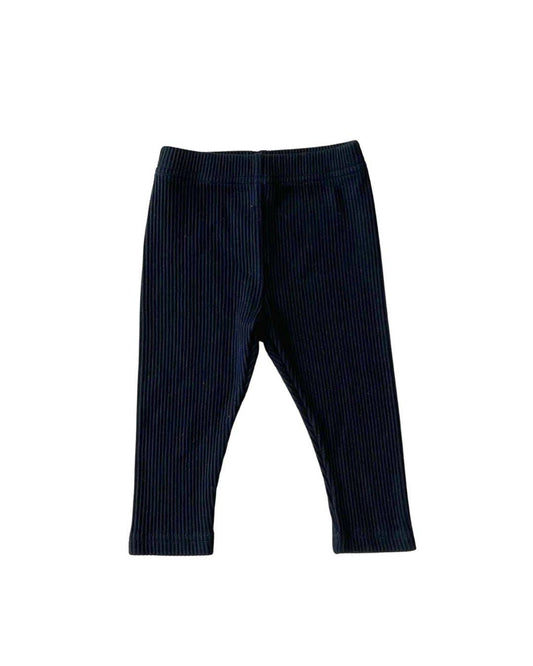 Black Ribbed Leggings