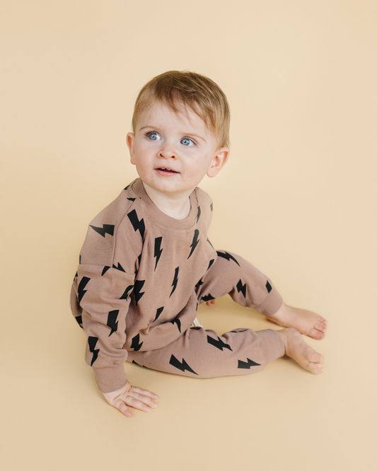 Mocha Bolts Infant & Toddler Jogger Set