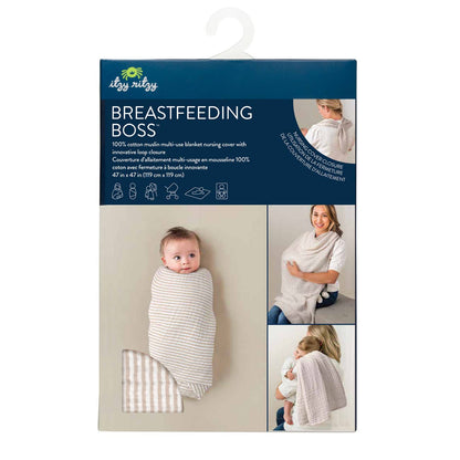 Breastfeeding Boss Nursing Cover: Chai Stripes