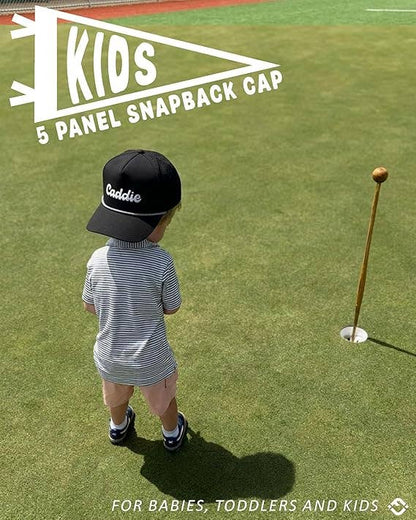 Caddie Kid's Water Resistant Golf Snapback Hat