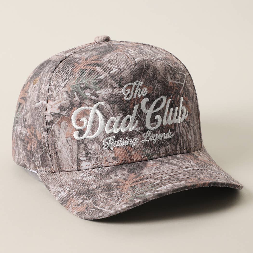 THE DAD CLUB RAISING LEGENDS Embroidered Camo Trucker Hat