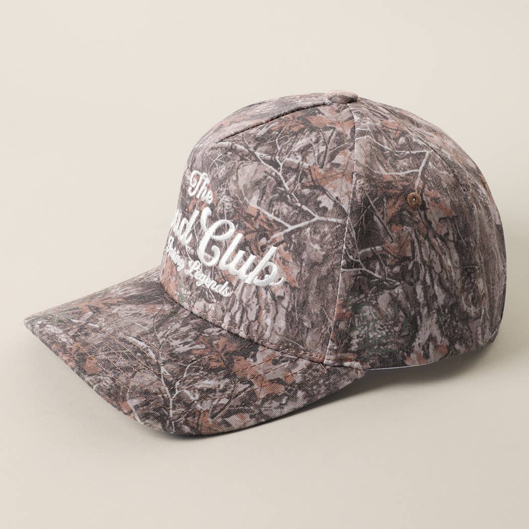 THE DAD CLUB RAISING LEGENDS Embroidered Camo Trucker Hat