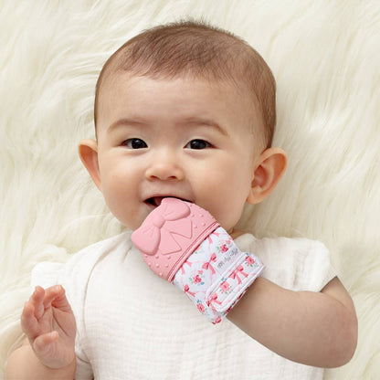 Itzy Mitt Silicone Teething Mitts: Bow