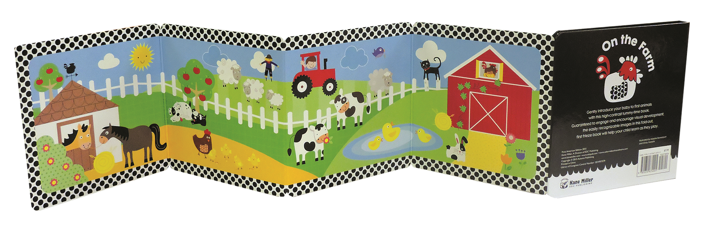 First Focus Frieze: On the Farm High Contrast Baby Book