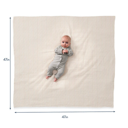 Breastfeeding Boss Nursing Cover: Chai Stripes