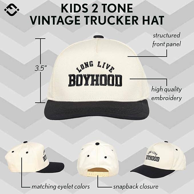 Long Live Boyhood Snapback Hat - Kids