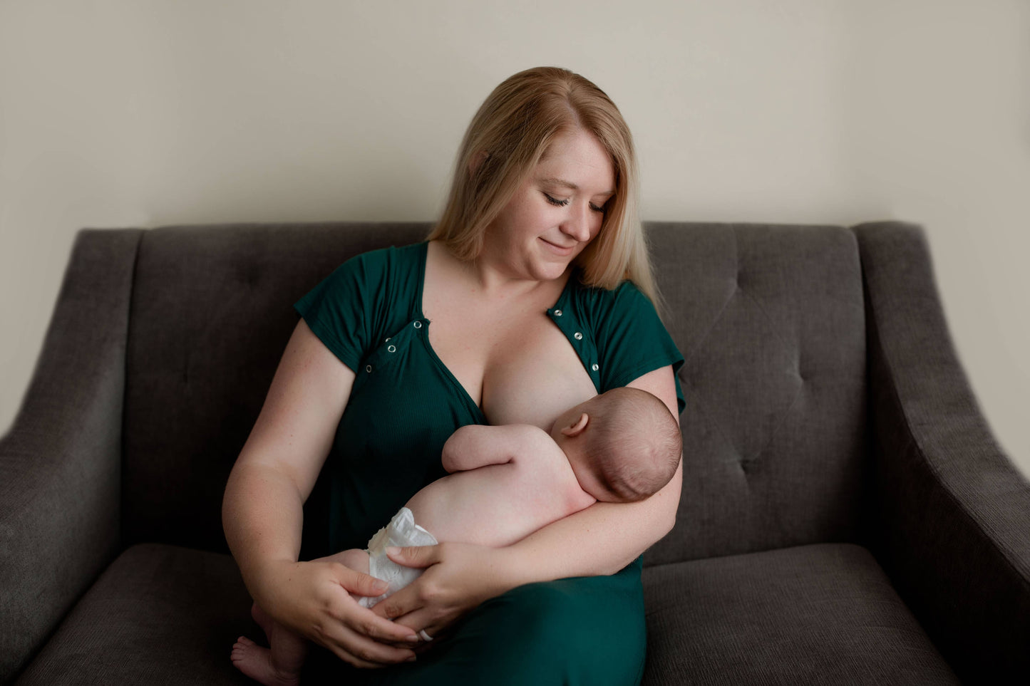 Forest Maternity Mommy Labor and Delivery Nursing Gown