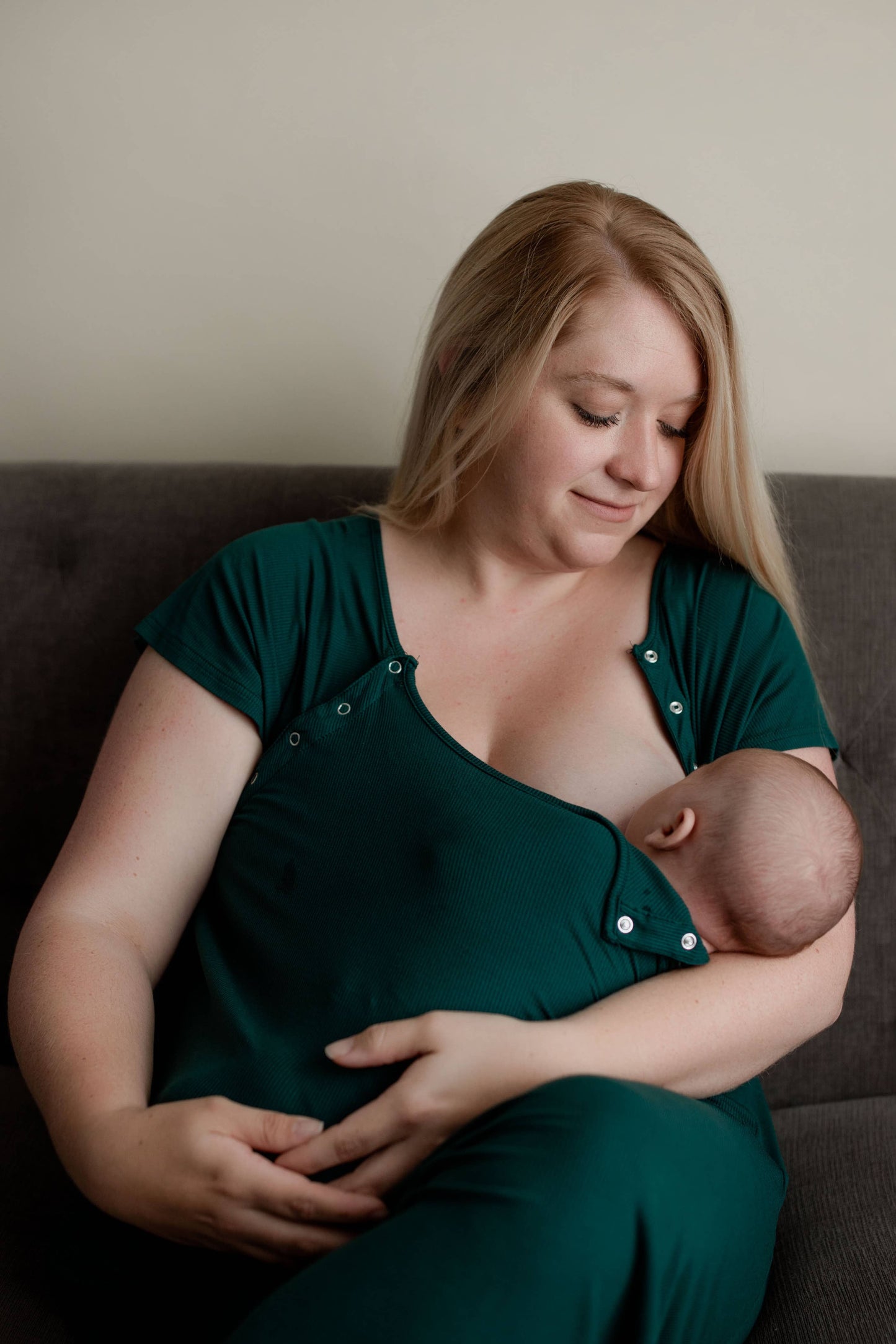 Forest Maternity Mommy Labor and Delivery Nursing Gown