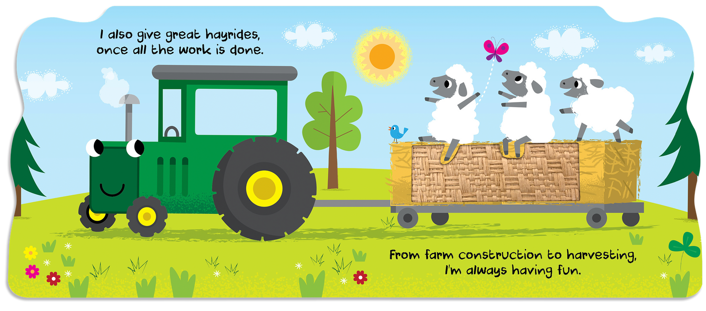 Busy Tractor Children's Board Book