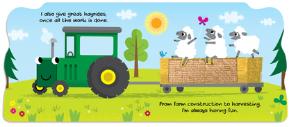 Busy Tractor Children's Board Book