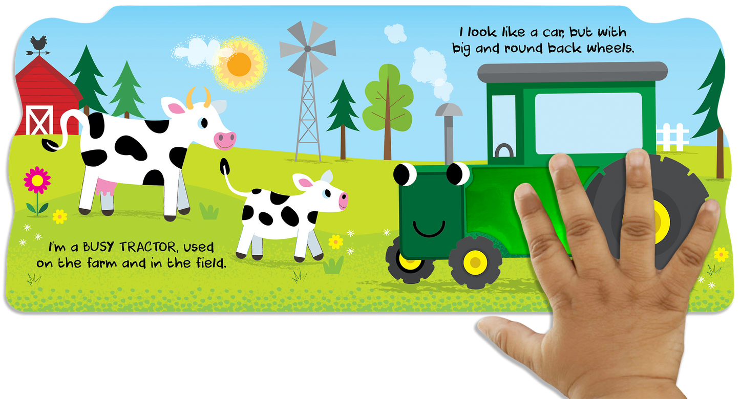 Busy Tractor Children's Board Book