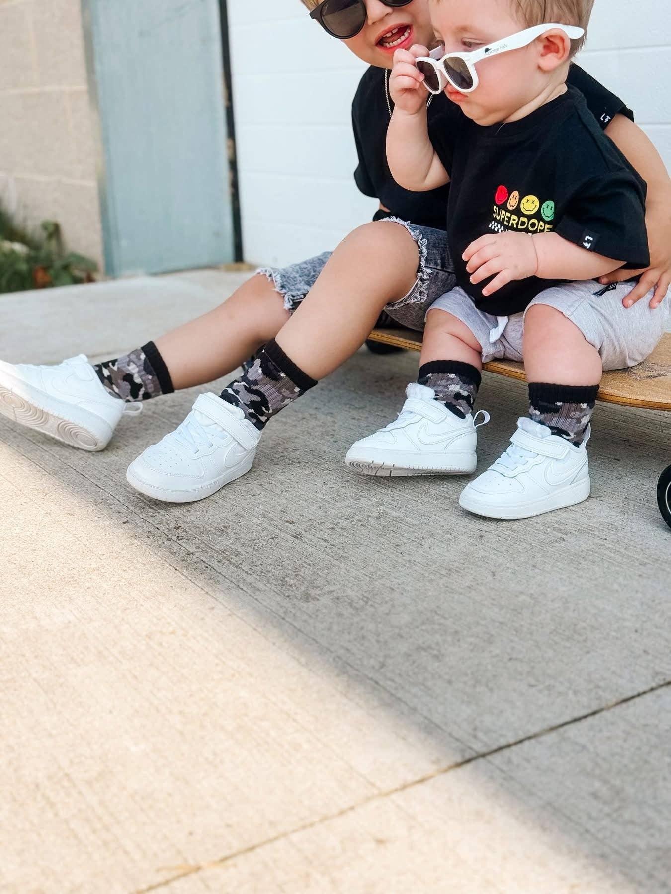 Blackout Camo Infant & Kids Socks