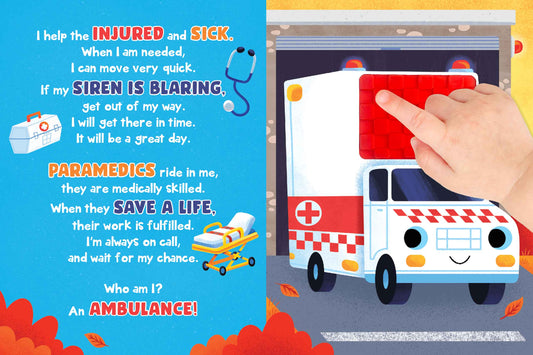 Rescue Vehicles - Silicone Touch & Feel Children's Board Book