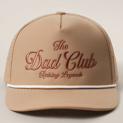 THE DAD CLUB Embroidered Performance Hat: SAND