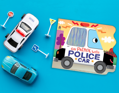 On Patrol with Police Car Children's Board Book