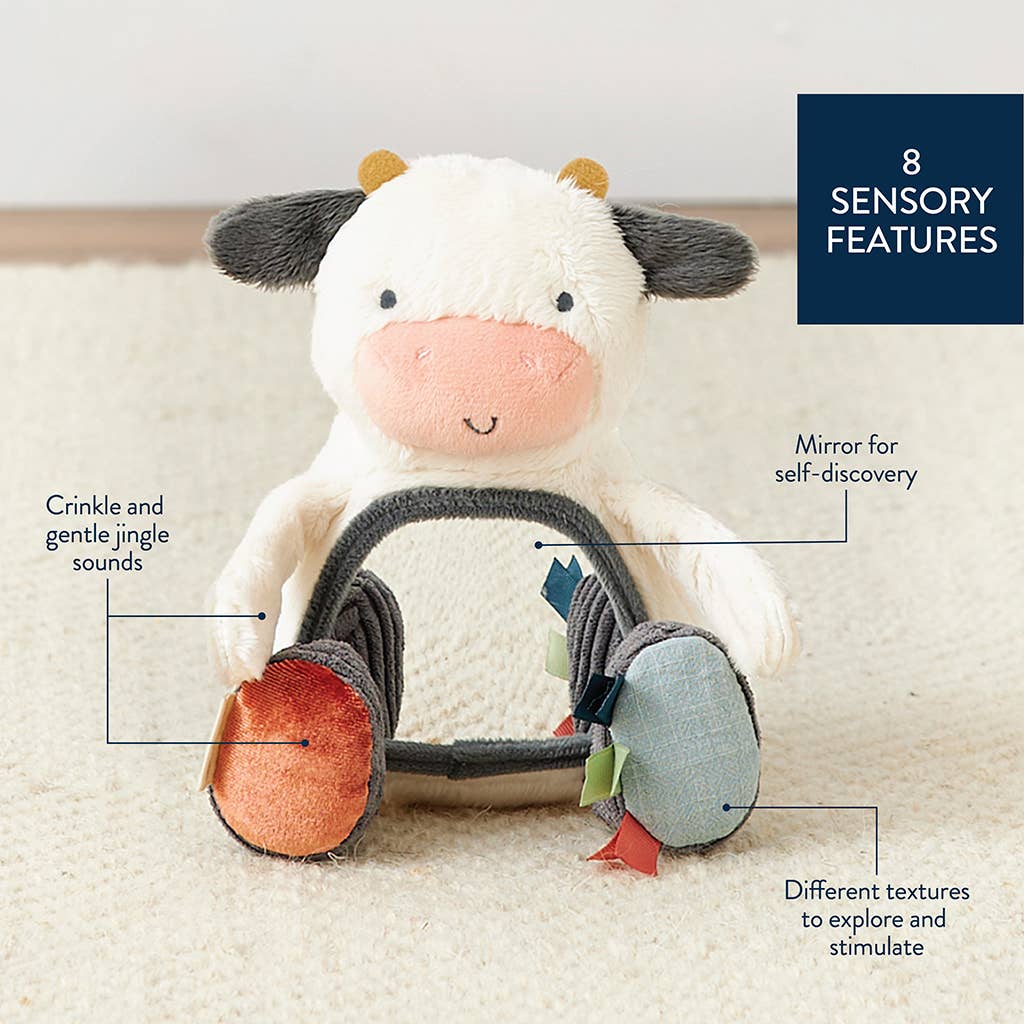 Cow Itzy Bitzy Mirror Baby Toy