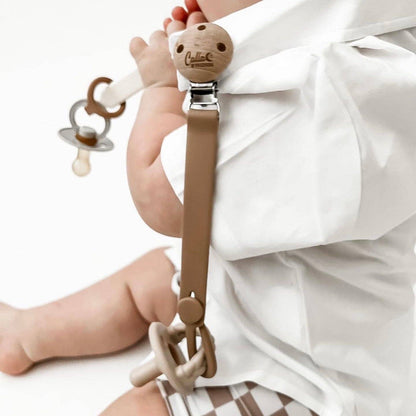 Blackout Lightning Bolt Pacifier Clip