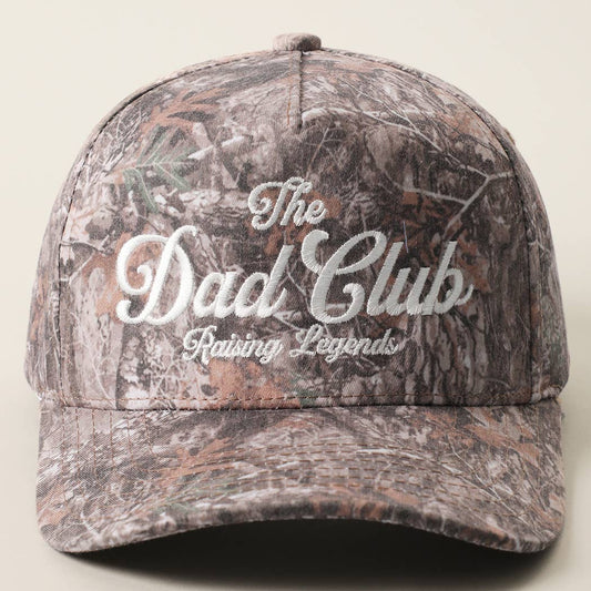 THE DAD CLUB RAISING LEGENDS Embroidered Camo Trucker Hat