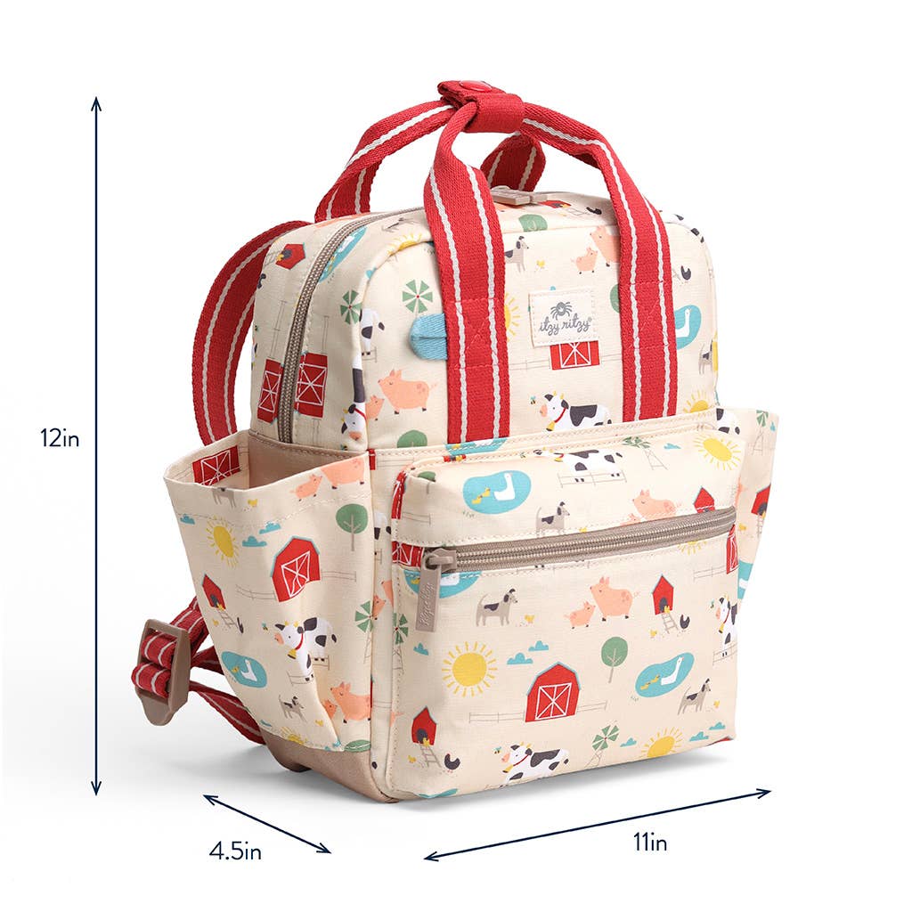 Itzy Bitzy Toddler Backpack: Strawberries & Cream