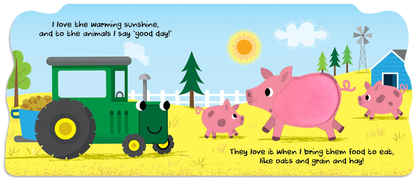 Busy Tractor Children's Board Book