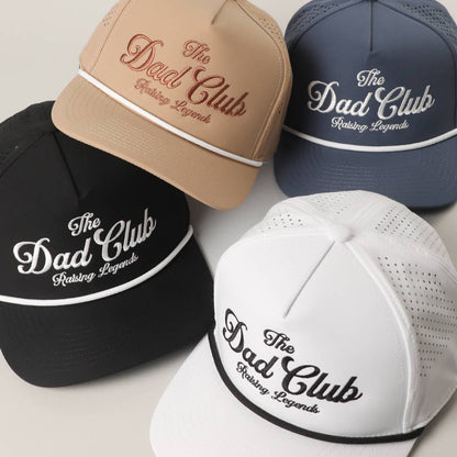THE DAD CLUB Embroidered Performance Hat: SAND