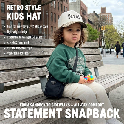 Feral Camo Kids Snapback Hat