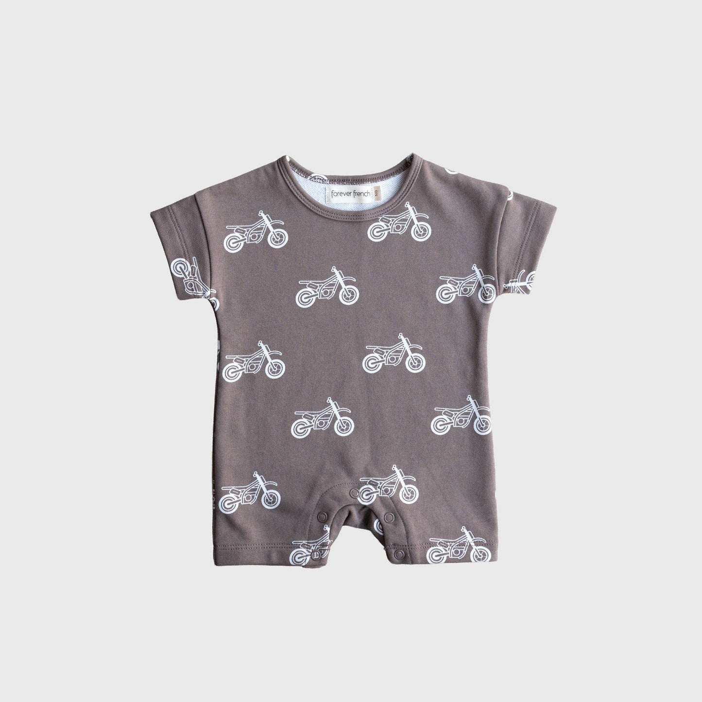 Neutral Dirt Bike French Terry Romper