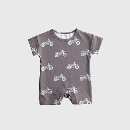 Neutral Dirt Bike French Terry Romper