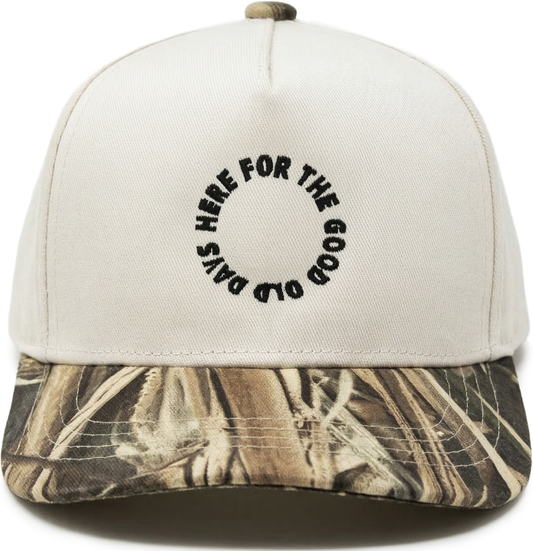 Here For The Good Old Days - Realtree Camo Snapback Hat - Kids
