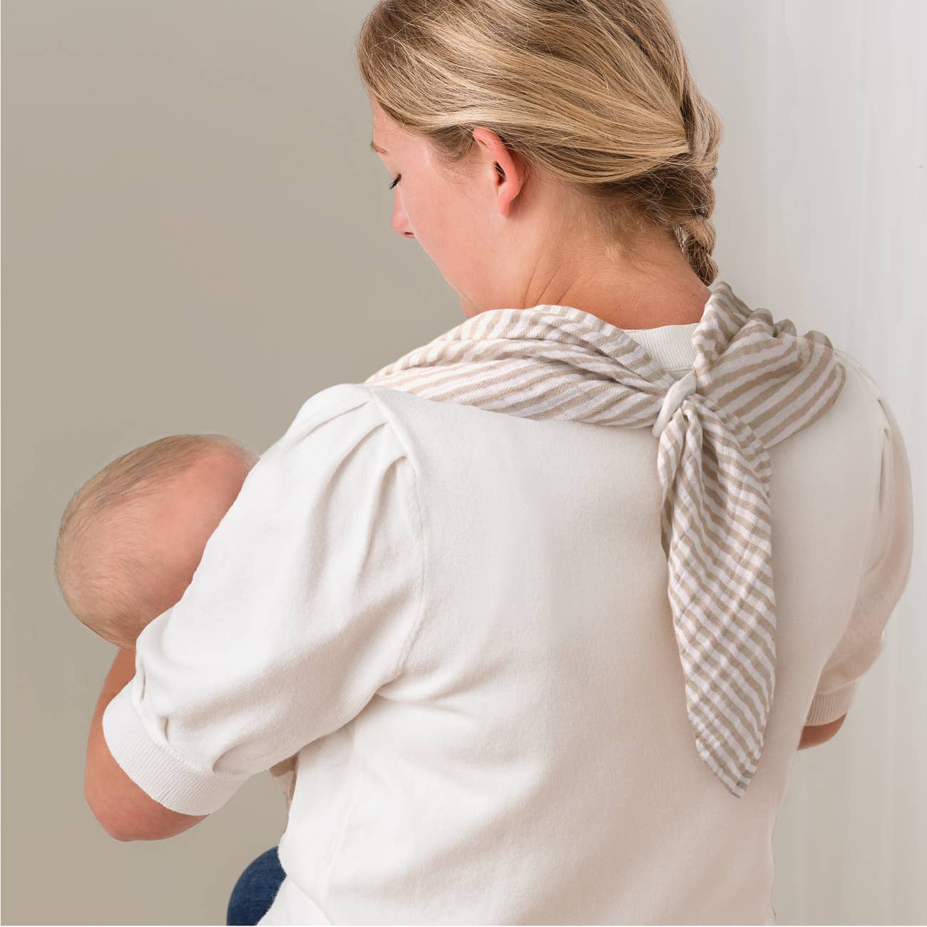 Breastfeeding Boss Nursing Cover: Chai Stripes