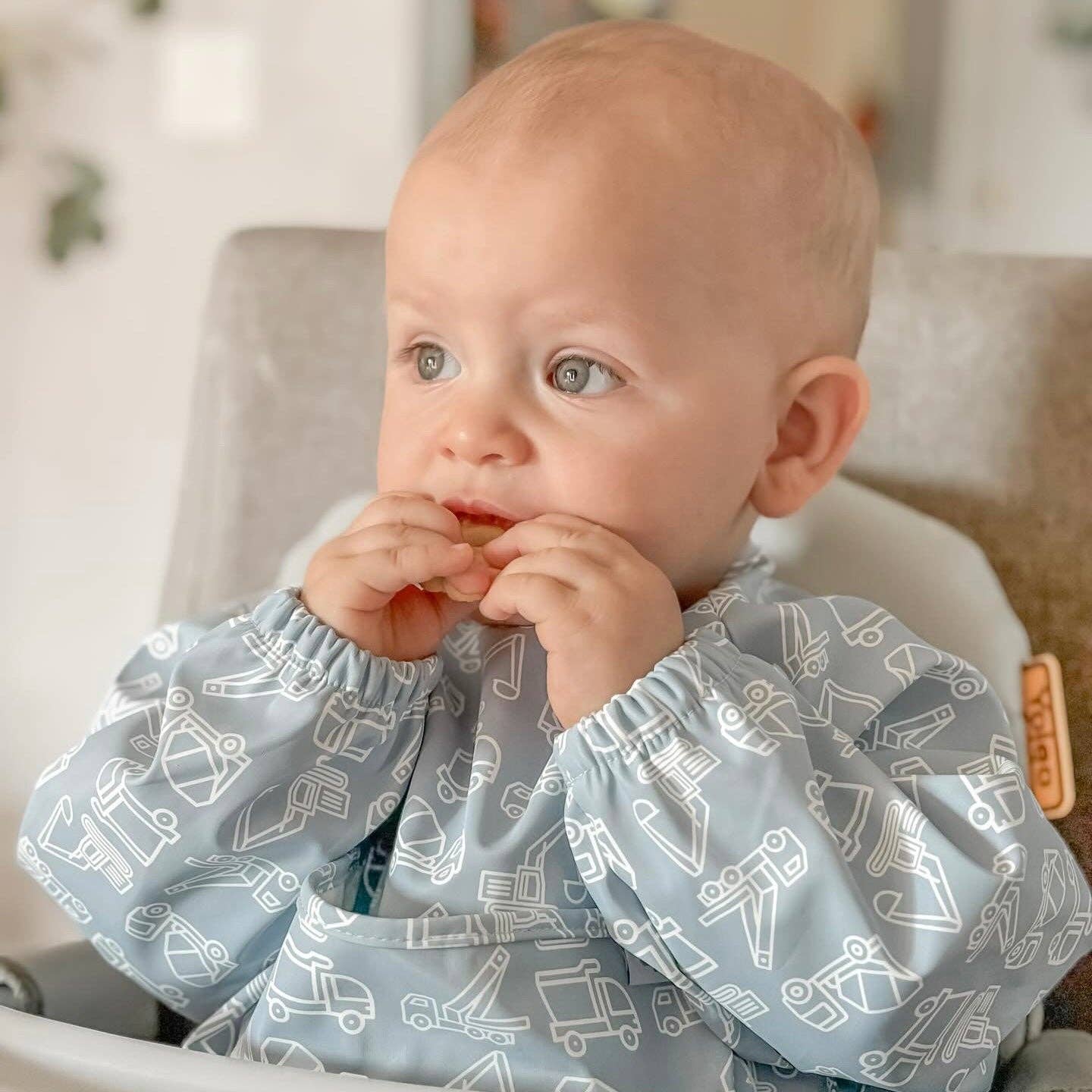 The Grayson Long Sleeve Bib - Construction: Powder Blue