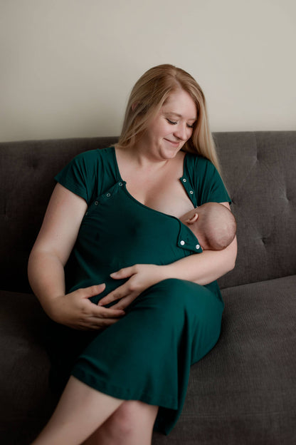 Forest Maternity Mommy Labor and Delivery Nursing Gown