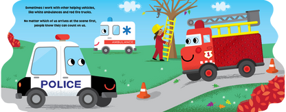 On Patrol with Police Car Children's Board Book