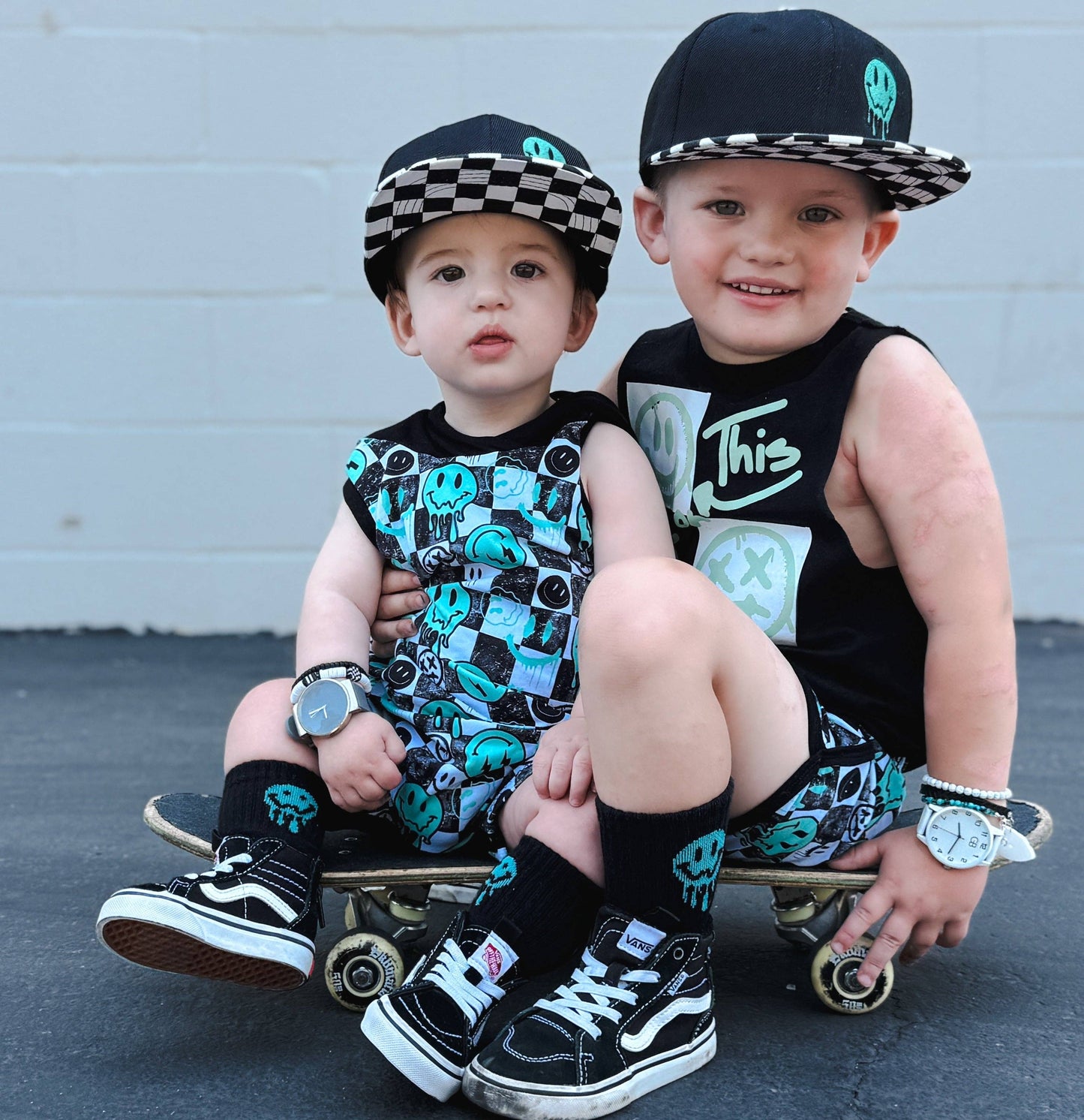 Aqua Smiley Infant & Kids Socks