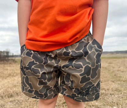 Men's Brown Duck Camo Shorts