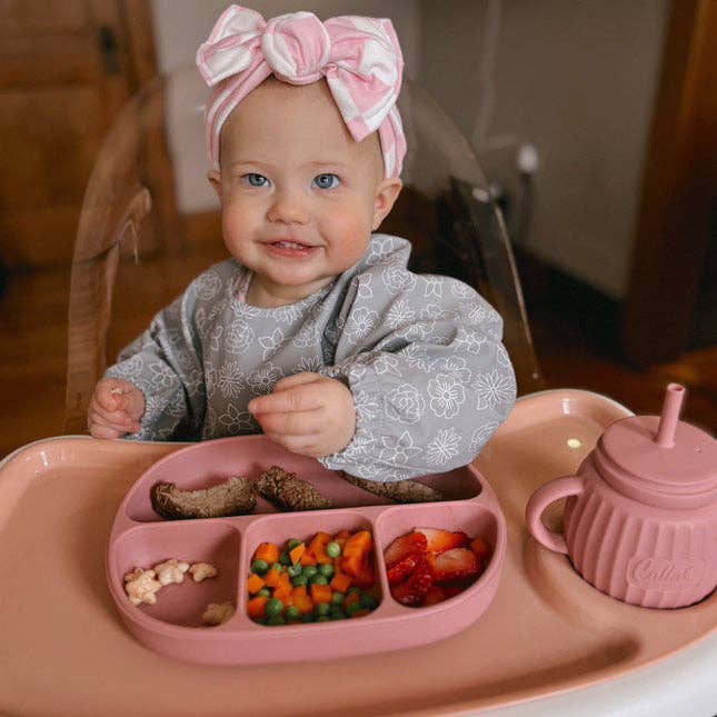 The Grayson Long Sleeve Bib - Blossom: Petal Pink