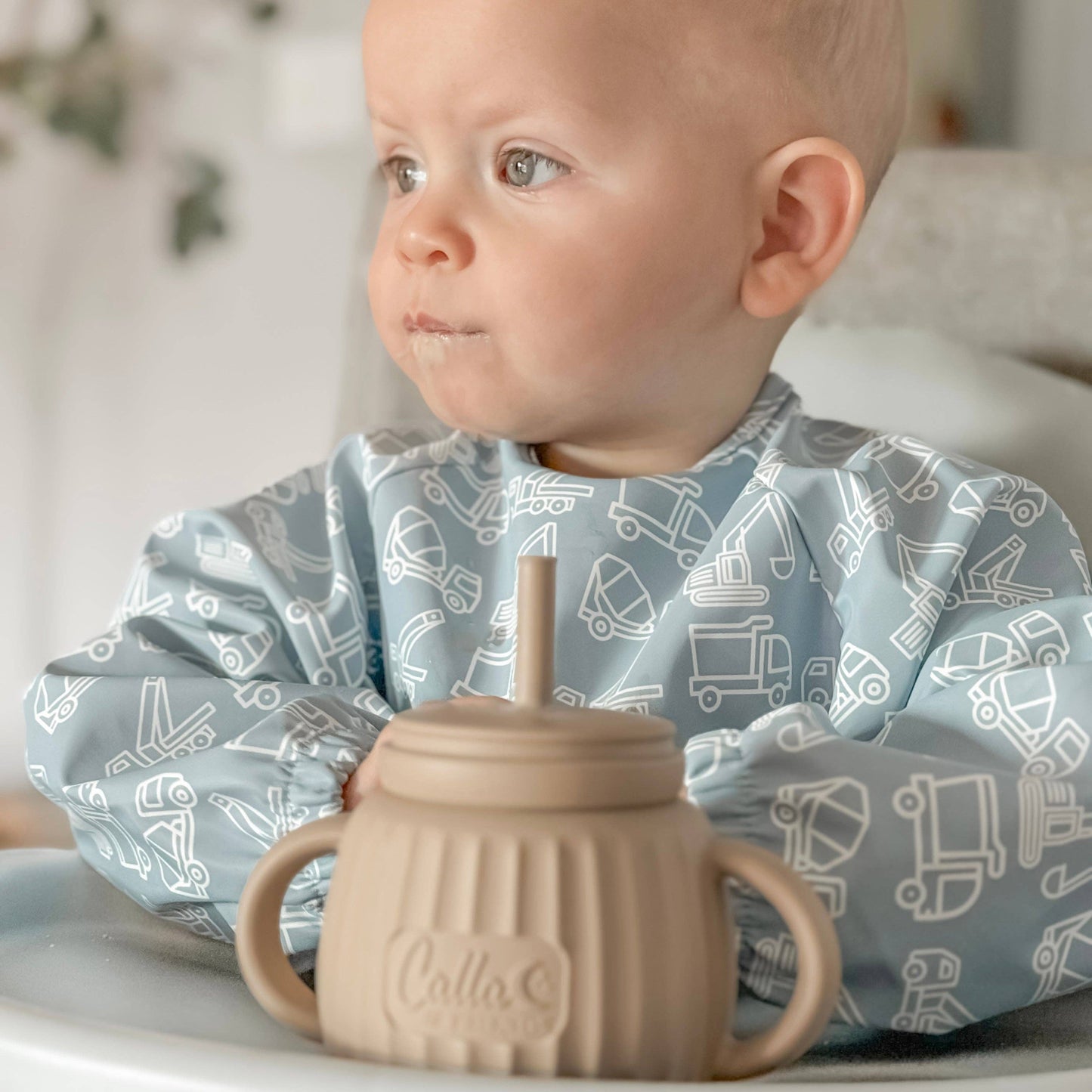 The Grayson Long Sleeve Bib - Construction: Powder Blue