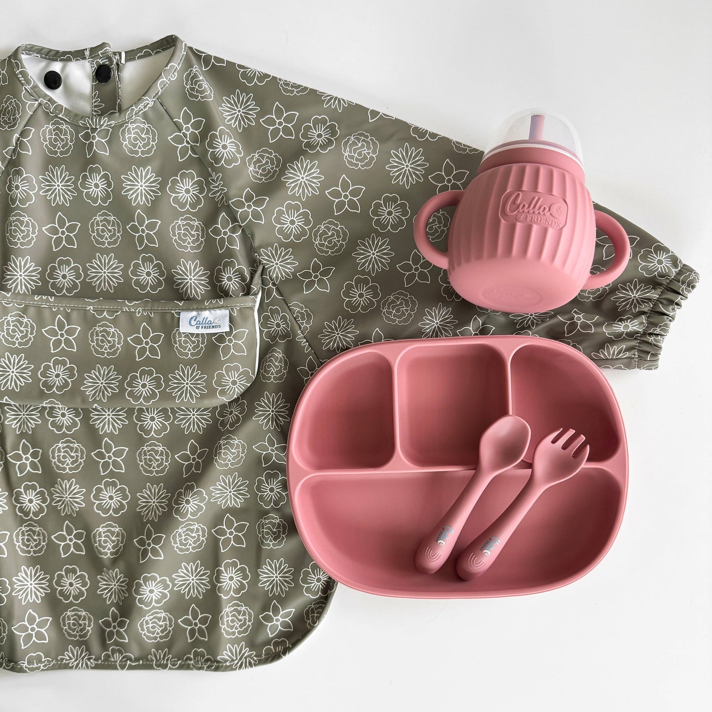 The Grayson Long Sleeve Bib - Blossom: Petal Pink