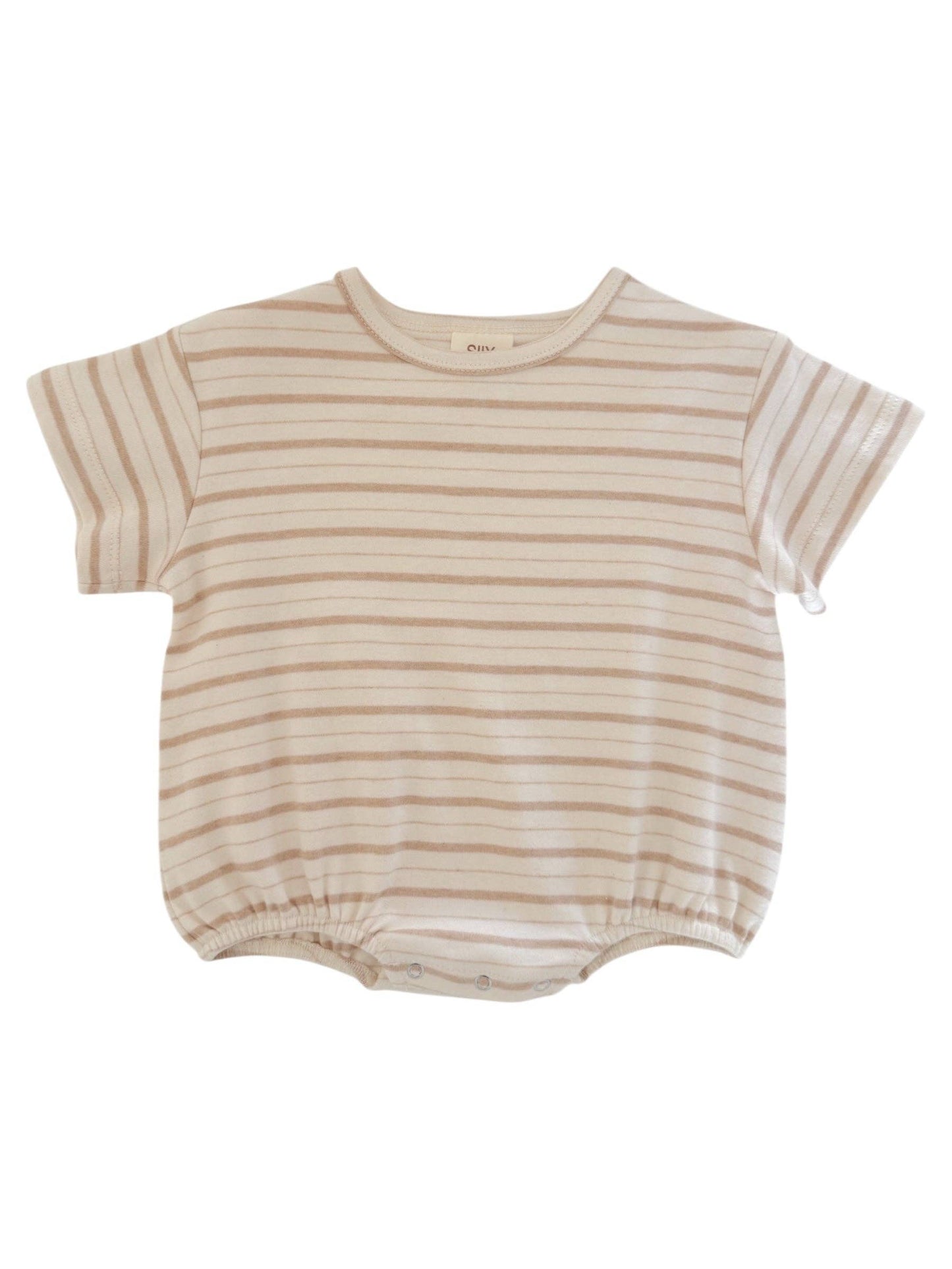 Biscuit Mixed Stripe Organic T-Shirt Bubble