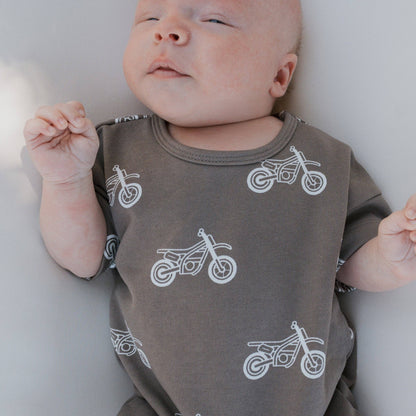 Neutral Dirt Bike French Terry Romper