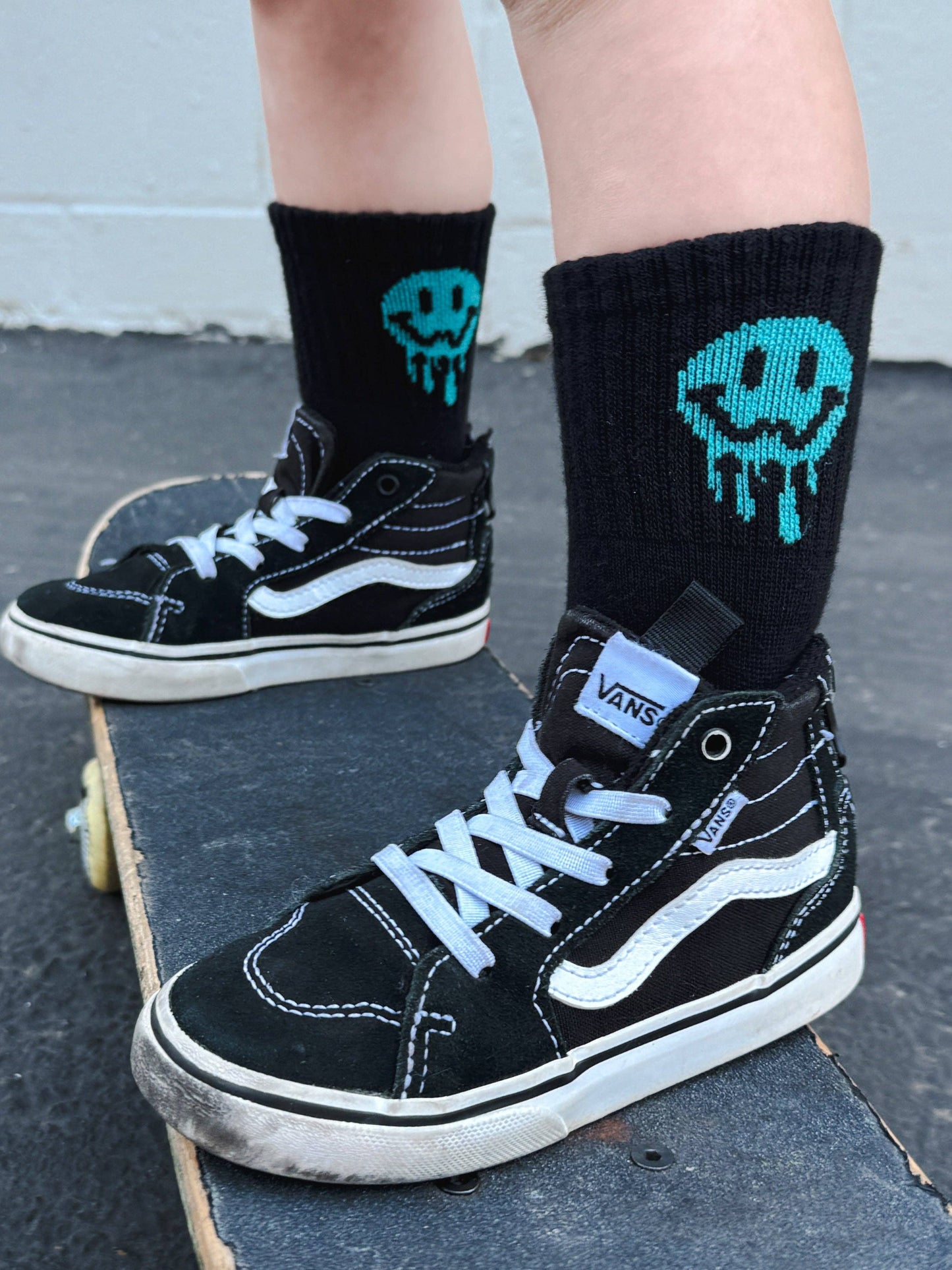 Aqua Smiley Infant & Kids Socks