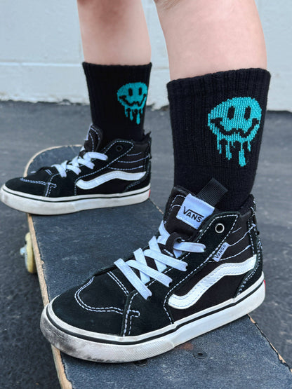 Aqua Smiley Infant & Kids Socks